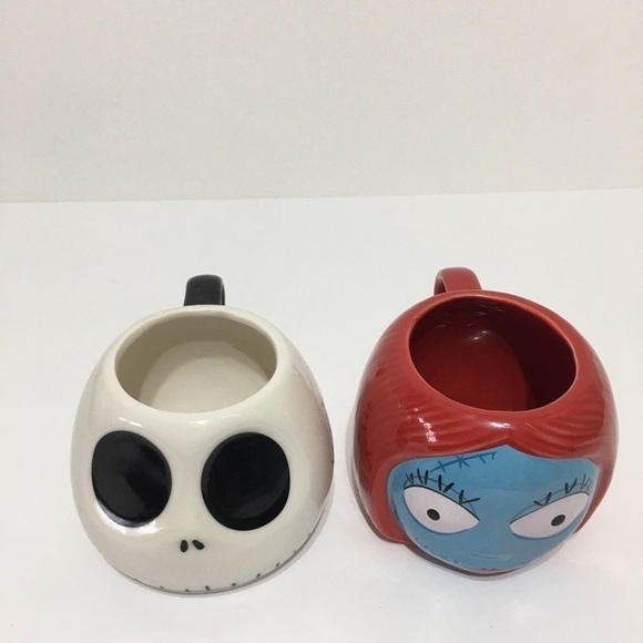 Disney The Nightmare Before Christmas Jack Skeleton & Sally Ceramic Mugs Coffee - Picture 2 of 5